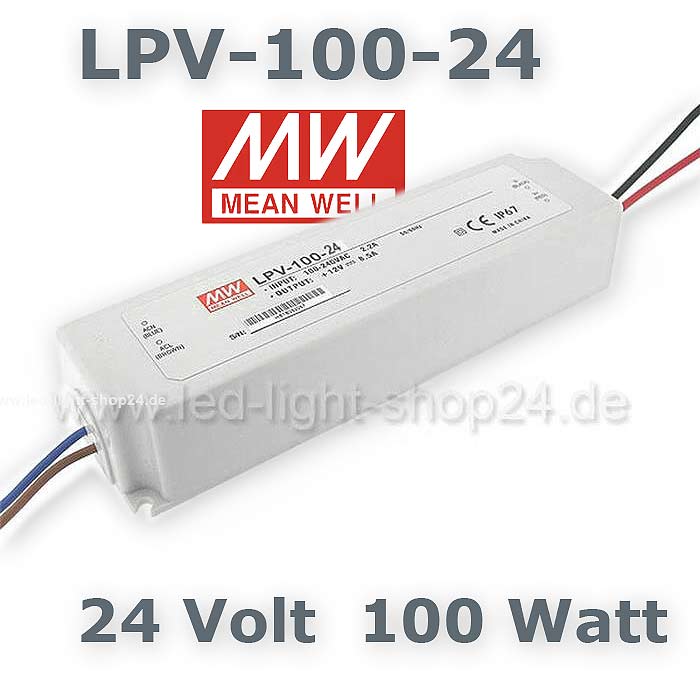 Netzteil für LED Beleuchtung LPV 100 24Volt