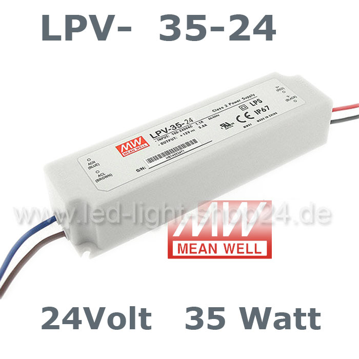 LPV 35 24 Volt Netzteil mit 24 Volt Gleichspannung