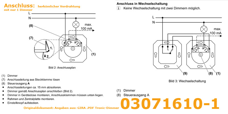 Dimmer fuer LED Streifen Anschließen