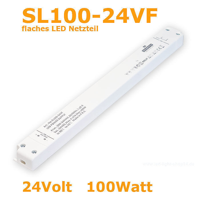 Flacher und dünnes LED Netzteil für platzsparende Stromversorgung: LED Trafo für Bilderrahmen und Lichtdecken