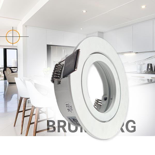 LED Einbauleuchte Küche in die Decke einbauen als GU10 dimmbarer LED Strahler mit 230Volt