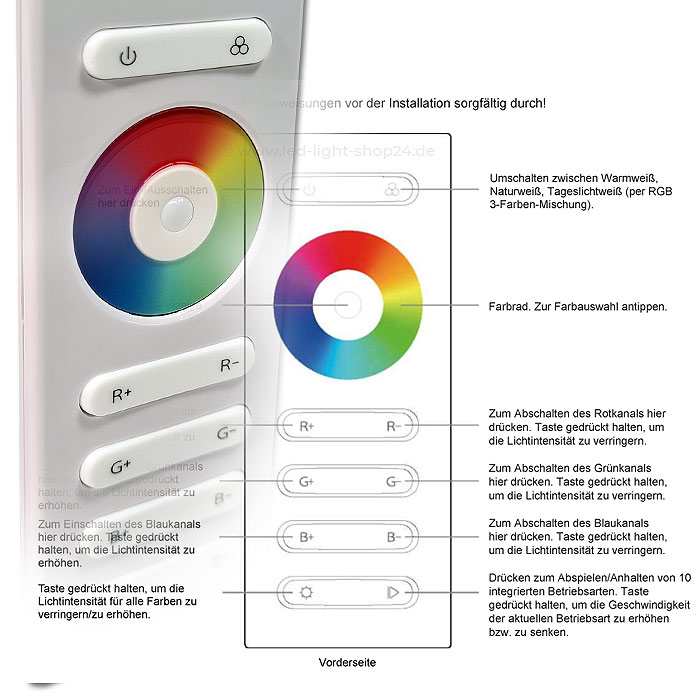 Steuerung für RGB Beleuchtung