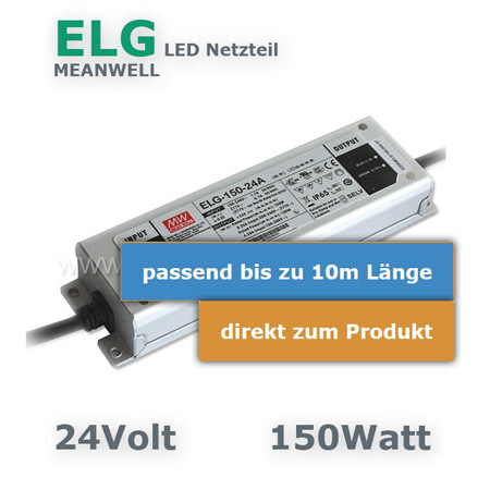 Pasendes Netzteil bis Anschlusslaenge 10m  für den dim2warm LED Strip als Ergänzung