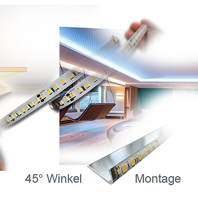 Trockenbau Konstruktion Lichtdecke abgehängt