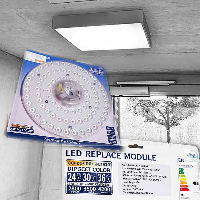 LED Ersatzoplatine  für Runde Leuchtstoffröhre T5 und T8 magnetisch einstellbare Lichtfarbe