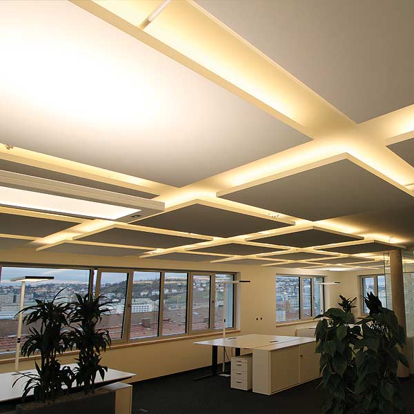 Bürobeleuchtung mit LED Streifen 