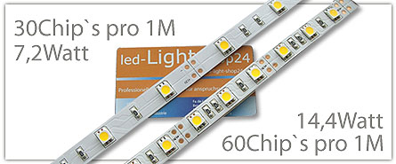 Unterschied Led Band Led Strip 30 und 60Chips