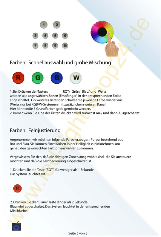 Feinjustierung Farben bei Led Controllern