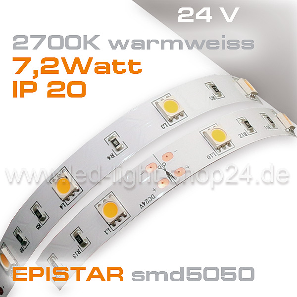 2700K LED Band mit 30Chips 24Volt