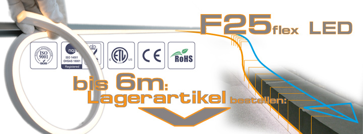 Individuelle Beleuchtung einer Holzterrasse in LED F25 flex